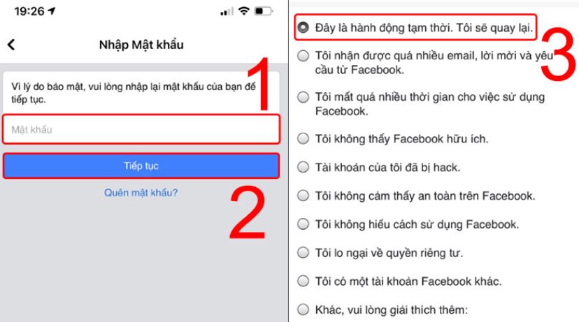 Khóa trang cá nhân Facebook trên điện thoại