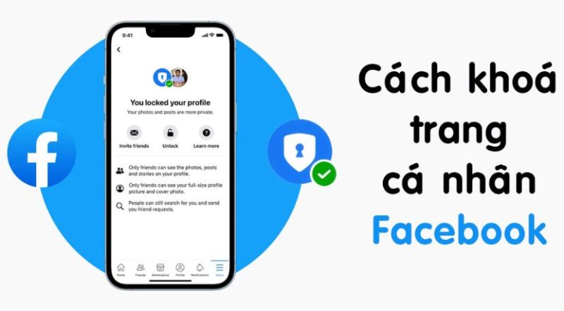 Khóa trang cá nhân Facebook trên điện thoại